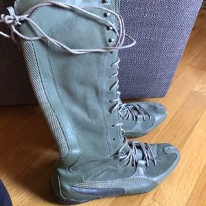 PUMA Kickass olive lace up sneaker boots